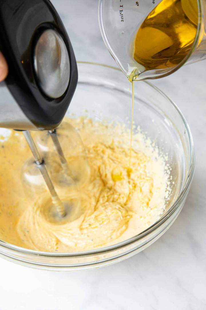 Priprava kolača z olivnim oljem