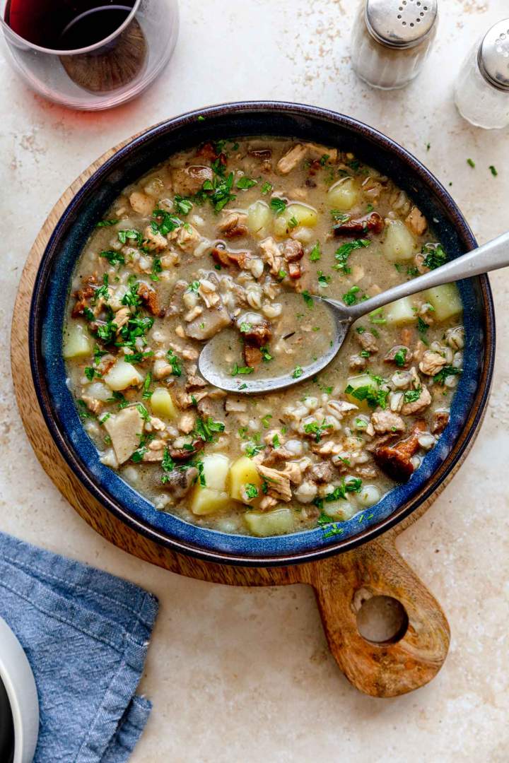 Pohorski lonec (Meat, Potato, Mushroom Stew)