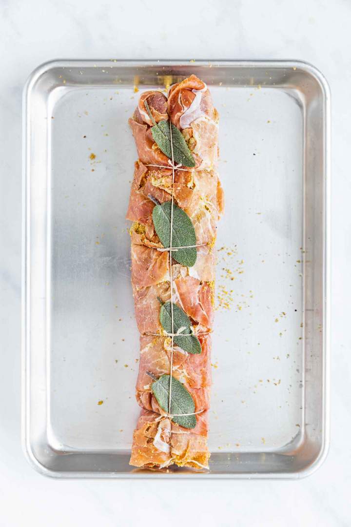 Wrapped Pork Tenderloin in Prosciutto