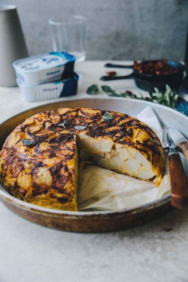 Potato Tortilla with Tuna Provencale