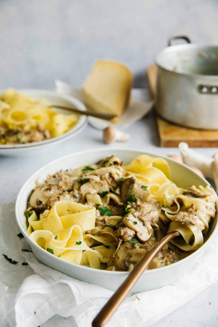 Pressure Cooker Beef Stroganoff