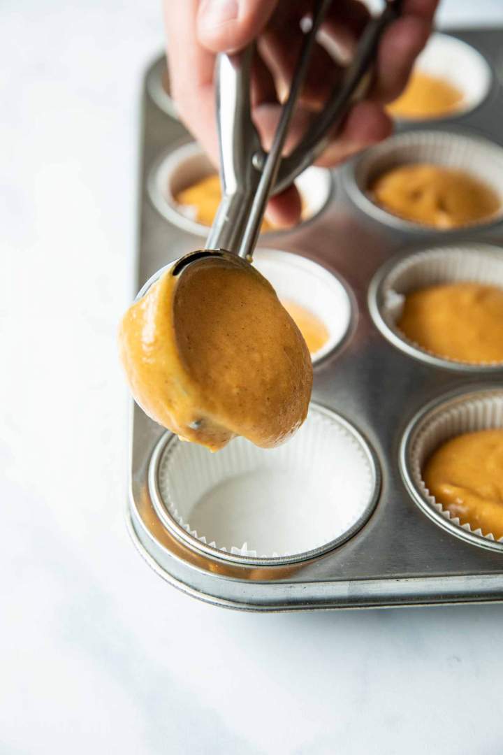 Making the batter for Easiest Pumpkin Muffins (Dairy-free)