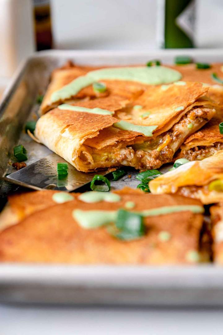 Quesadilla z mletim mesom iz pečice