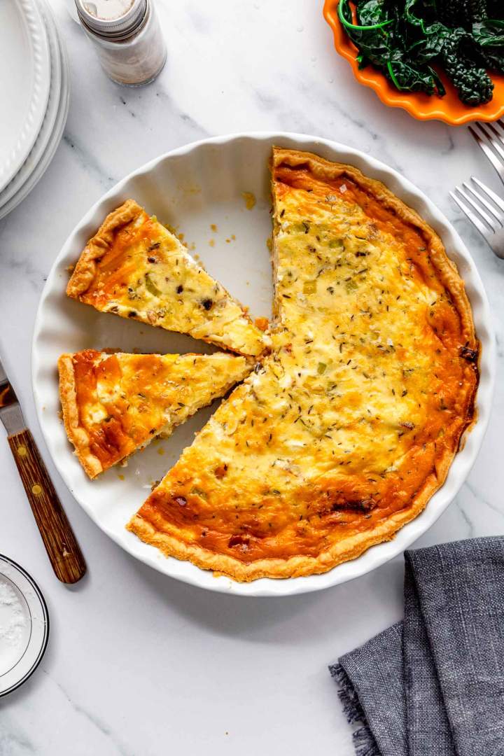 Butternut Squash Quiche​ with Prosciutto