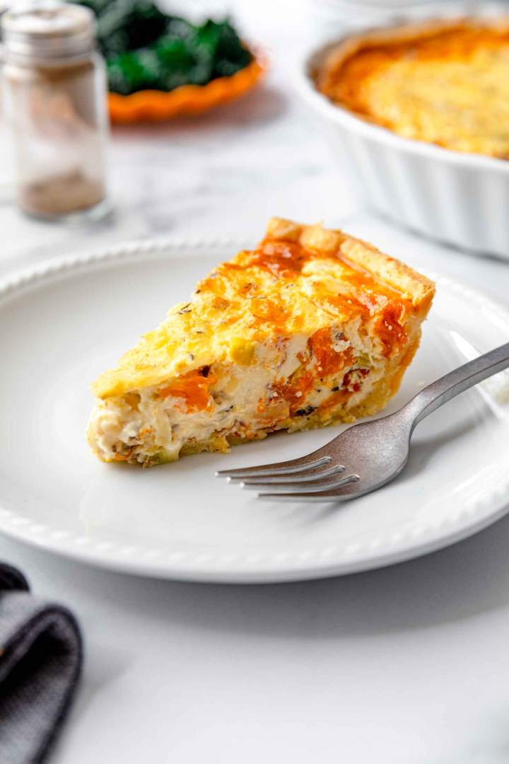 Butternut Squash Quiche​ with Prosciutto