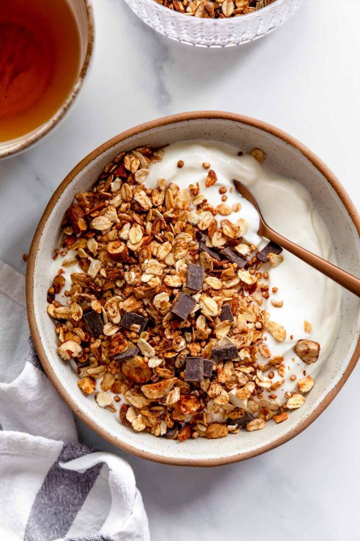 The Best Quinoa Granola with yogurt