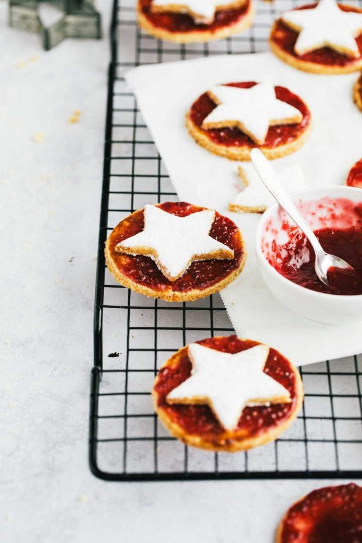 Raspberry Almond Cookies