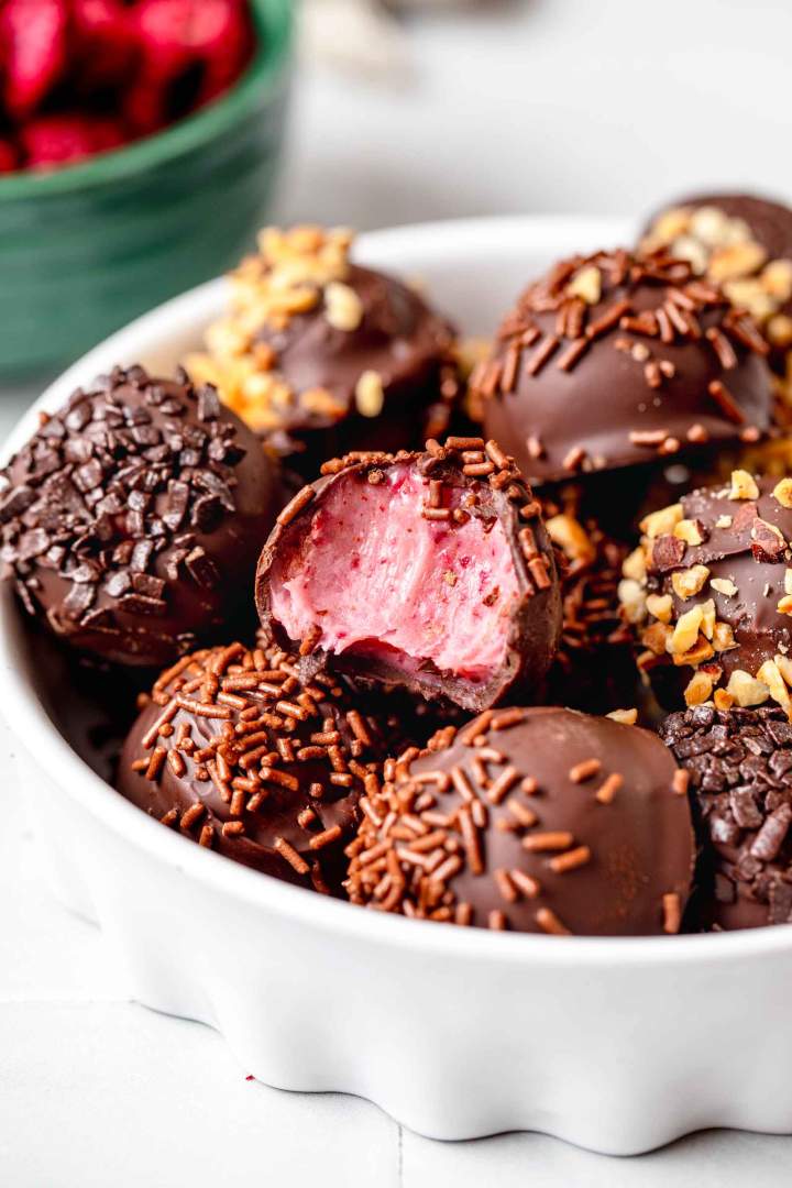 Raspberry Chocolate Truffles