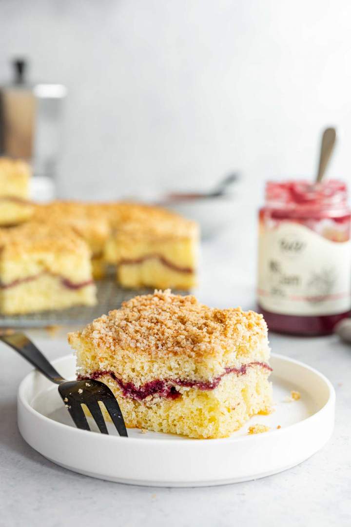 sour cream coffee cake with crumb topping