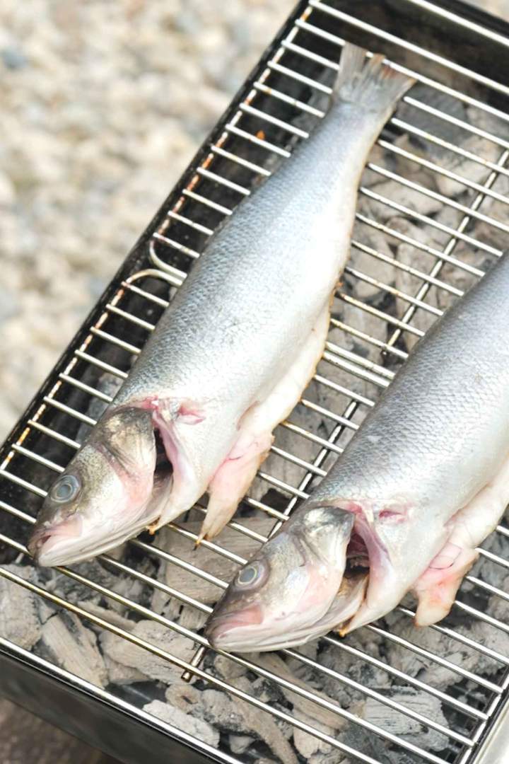 Postopek priprave Brancin na žaru