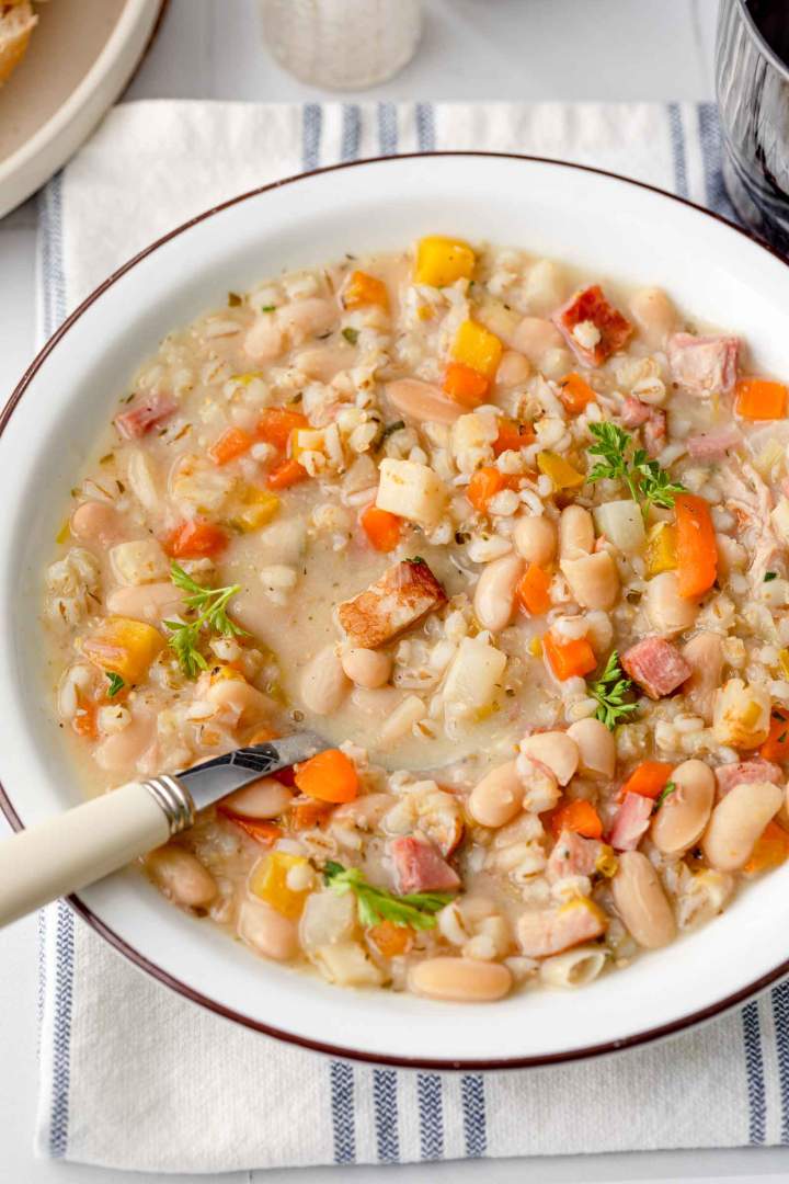 Bean Barley Soup (Ricet)
