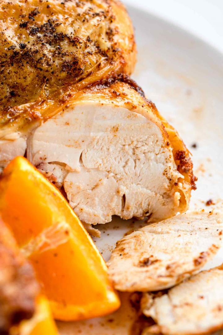 Roasted Half Chicken with Orange