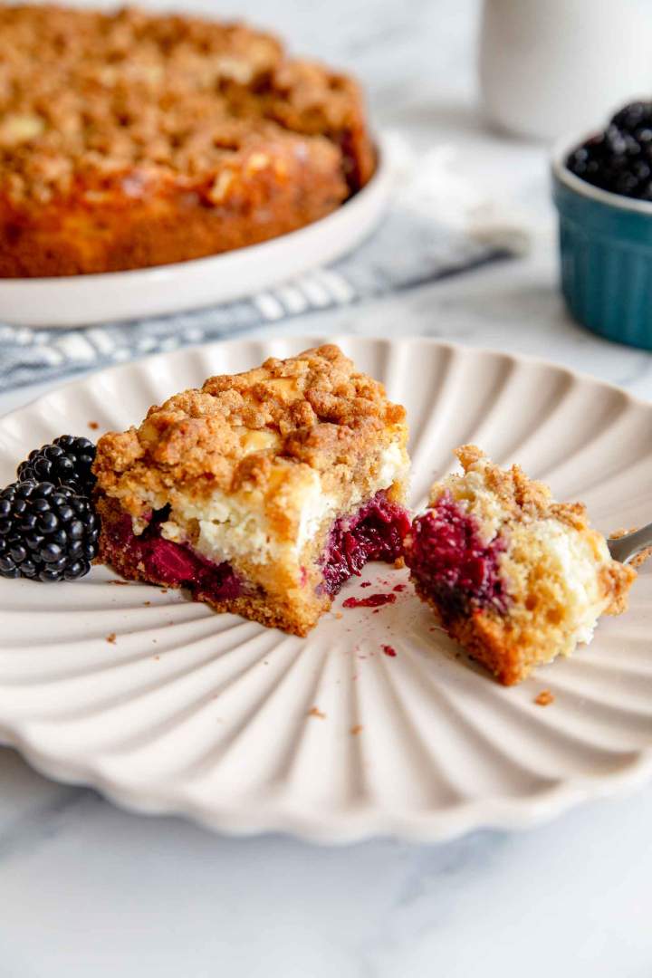 Blackberry Cream Cheese Coffee Cake