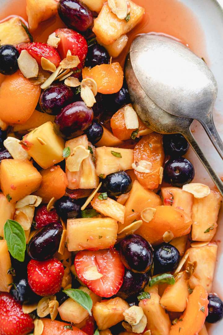 Tropical Fruit Salad with Toasted Almonds