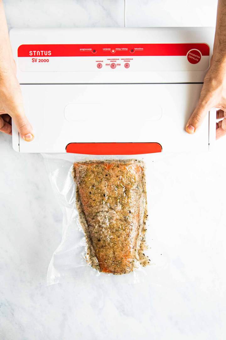 Vacuum Sealed Cured Salmon Gravlax