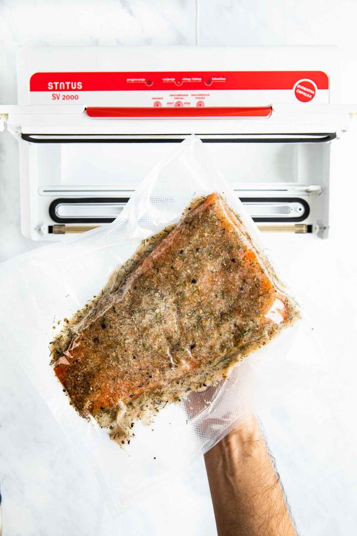 Vacuumed Sealed Raw Salmon