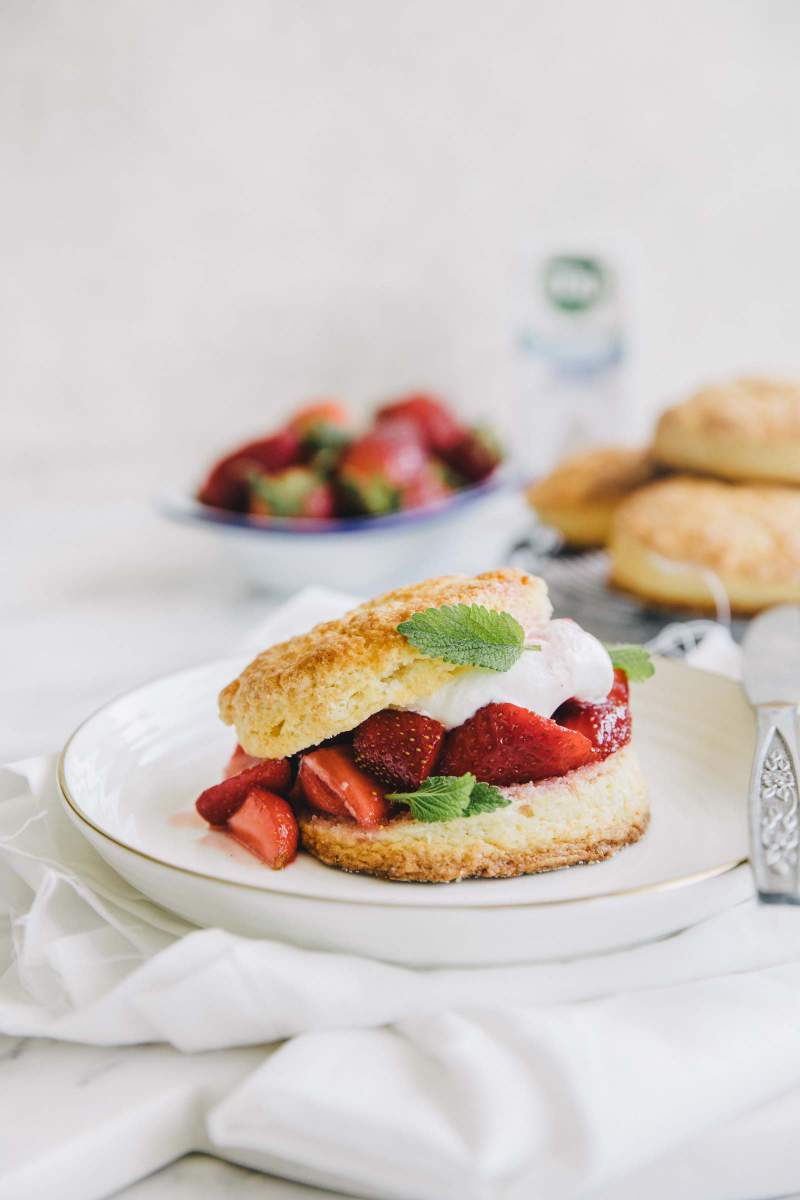 Strawberry Shortcakes with Whipped Cream