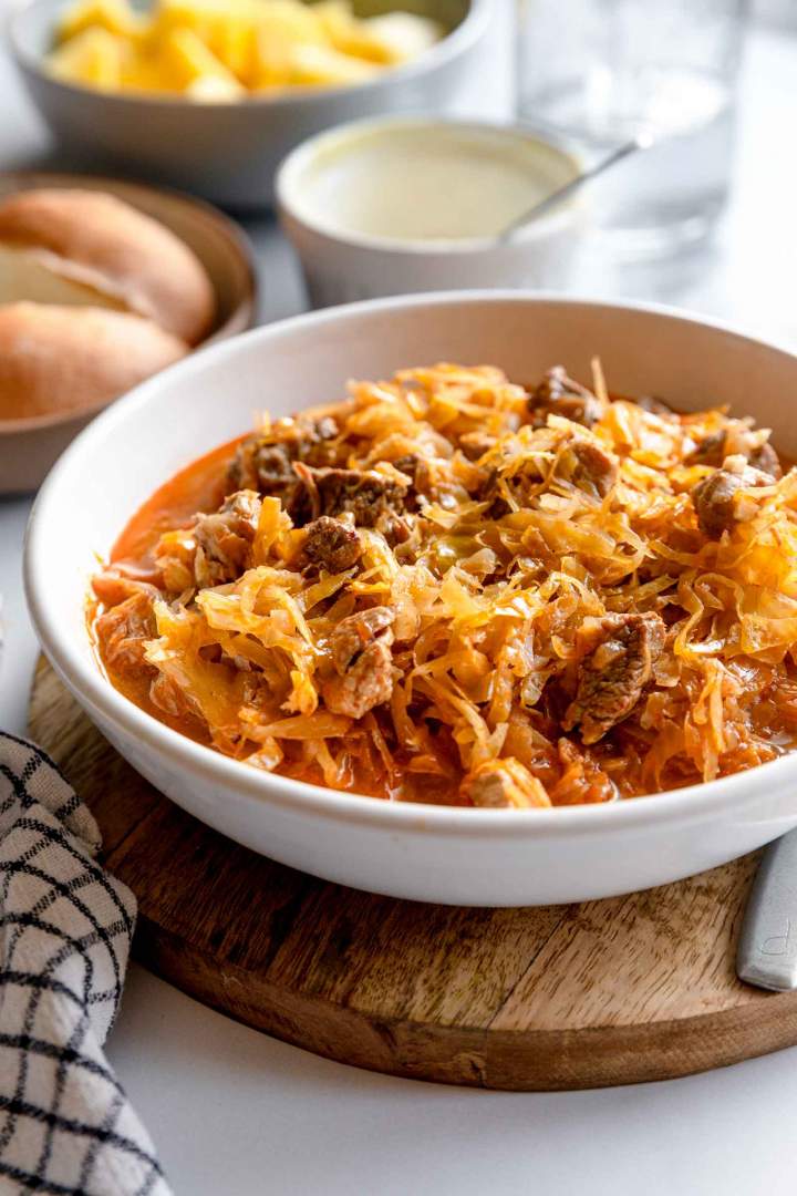 Pork and Sauerkraut Goulash (Segedin)