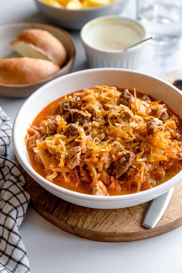 Pork and Sauerkraut Goulash (Segedin)