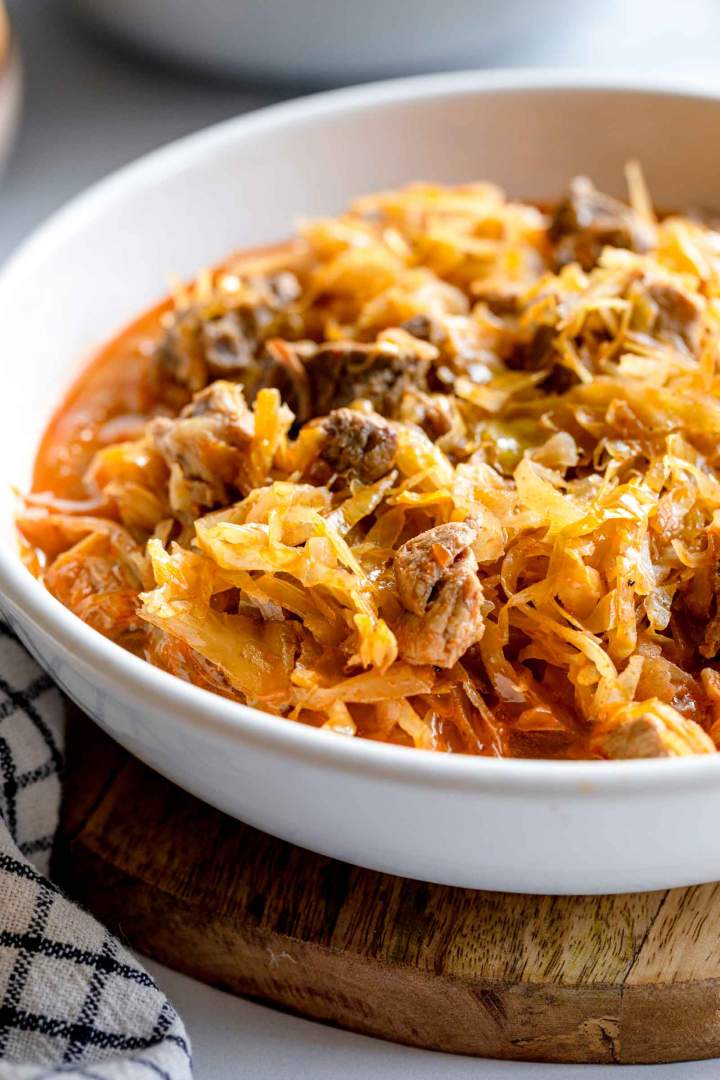 Pork and Sauerkraut Goulash (Segedin)