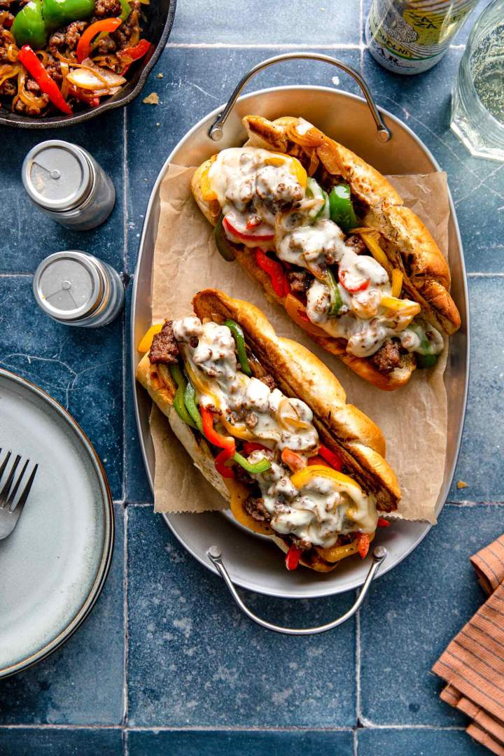 Chopped Cheese Sandwich with Bell Peppers