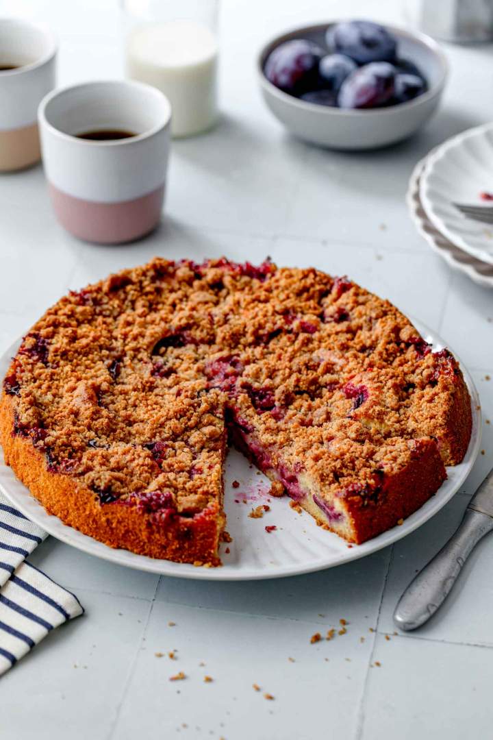 Plum Crumble Cake