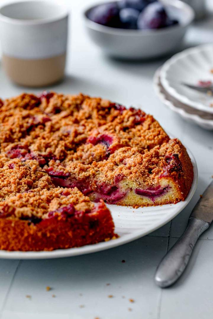 Plum Crumble Cake