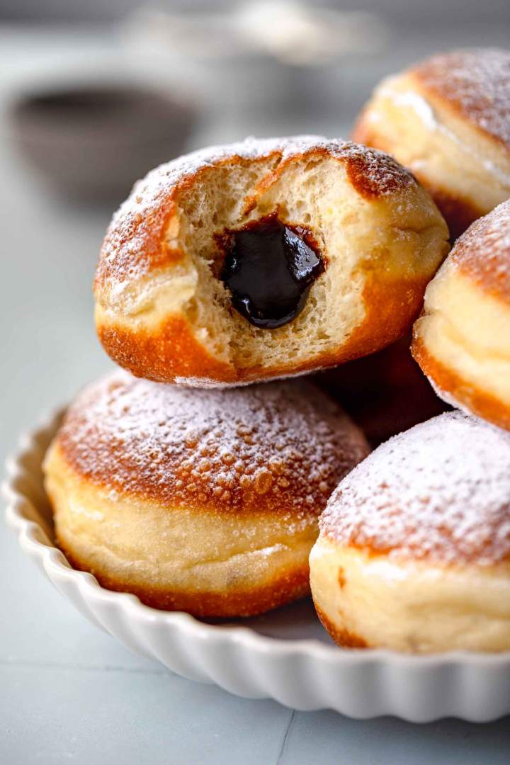 Spelt Doughnuts with Jam