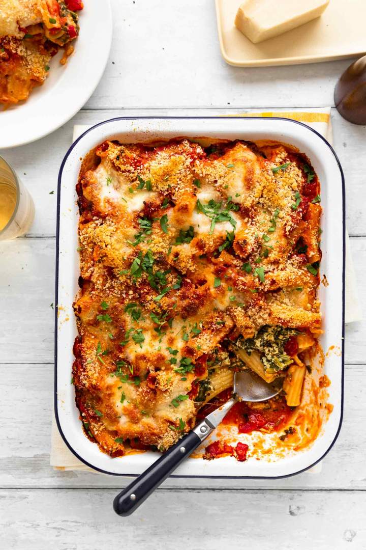 Spinach and Ricotta Pasta Bake