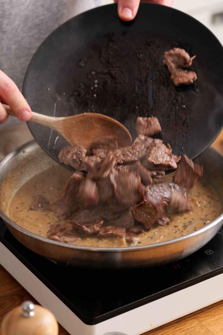 Priprava govedine stroganov