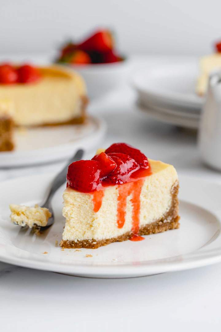 Homemade Strawberry Pretzel Cheesecake