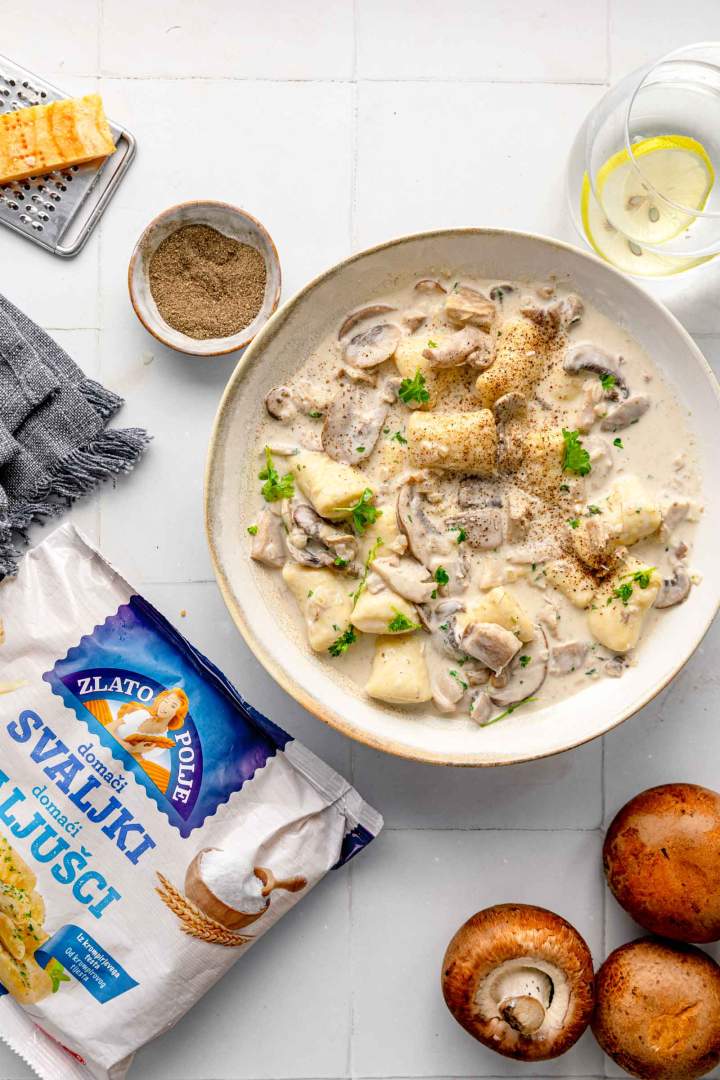 Creamy Mushroom Gnocchi