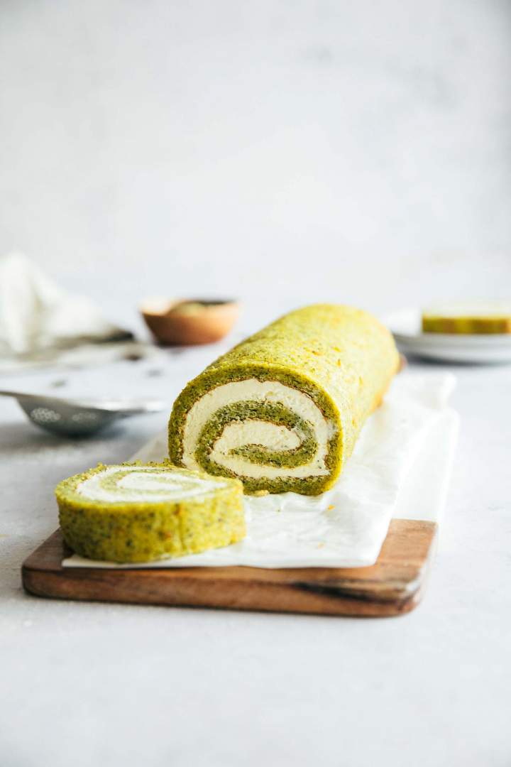 Gluten Free Swiss Roll with Pumpkin Seeds