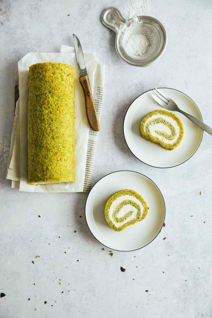 Gluten Free Swiss Roll with Pumpkin Seeds