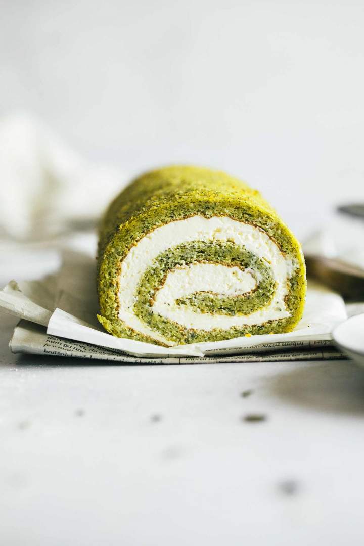 Gluten Free Swiss Roll with Pumpkin Seeds