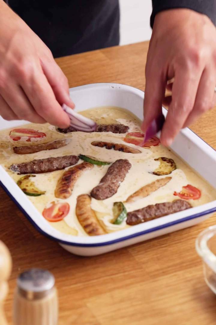 Leftover Grilled Meat Toad in a Hole