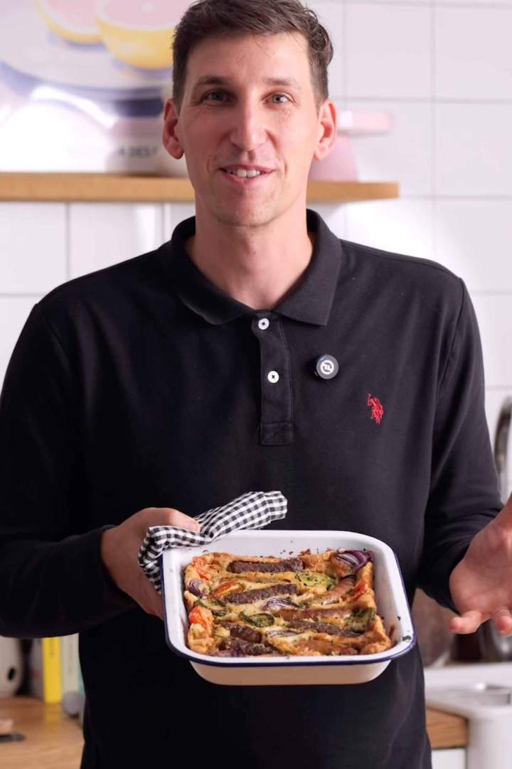 Leftover Grilled Meat Toad in a Hole
