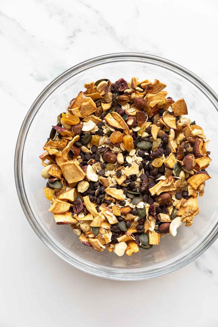 Healthy Trail Mix Cookies Mixture of nuts and seeds