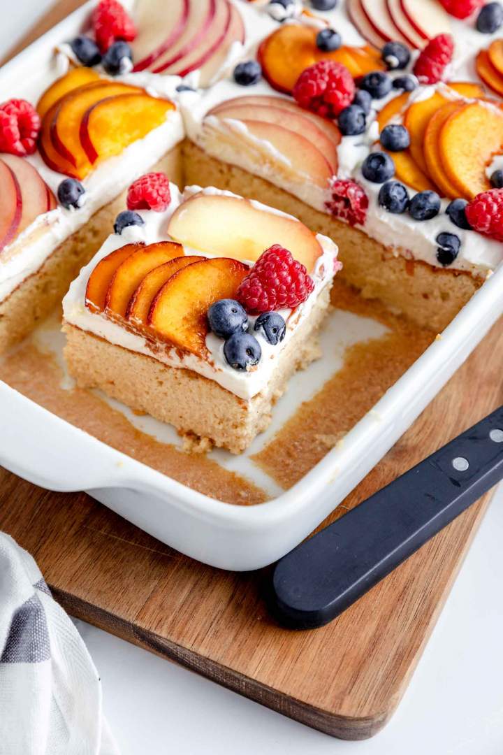 Tres Leches Cake with Fruit