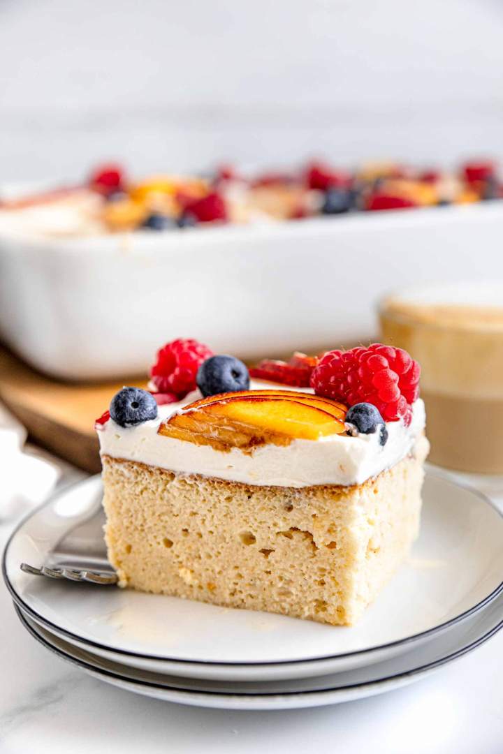 Tres Leches Cake with Fruit