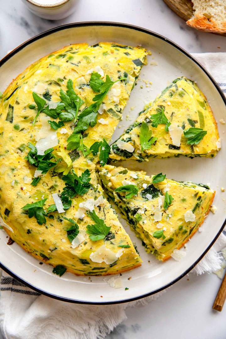 Frtalja z zelenjavo (Fritata)