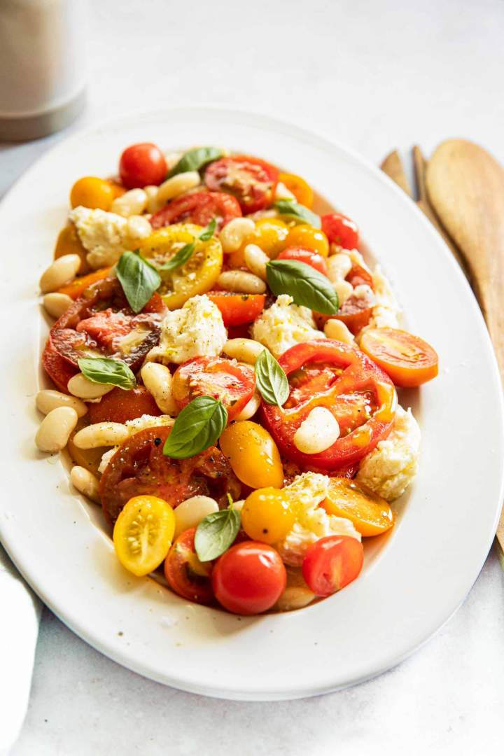 Caprese Salad with White Beans