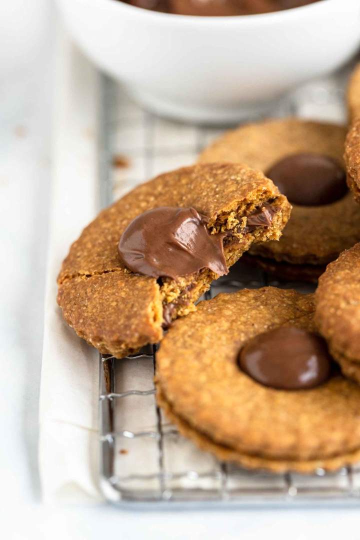 Christmas cookies - Whole Wheat Cookies with Nutella