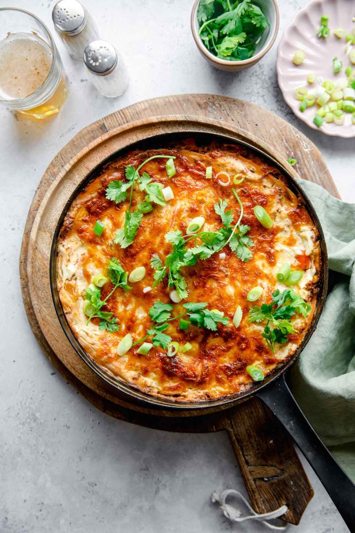 Zloženka s tortiljami in mletim mesom